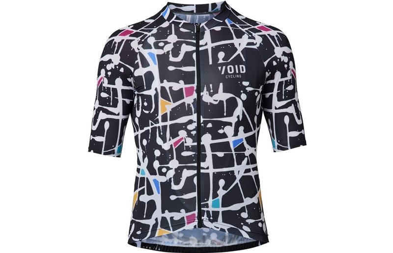 Pyöräilypaita Void Abstract Jersey Men Black