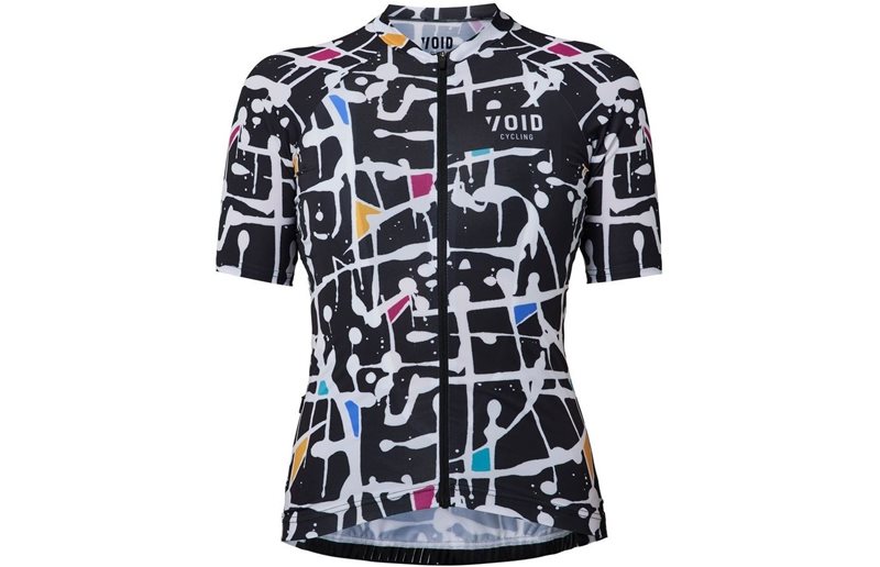 Pyöräilypaita Void Abstract Jersey Women Black