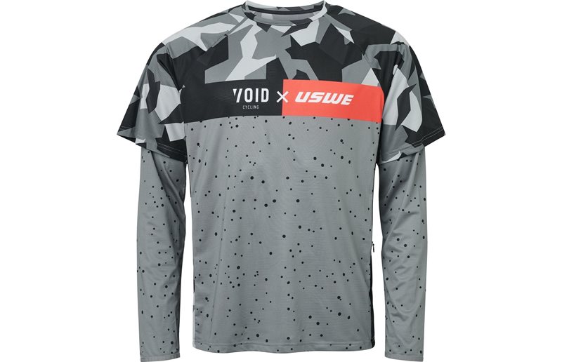 Cykeltrøje Void Swede Co-Lab MTB Jersey LS Unisex Camo Black