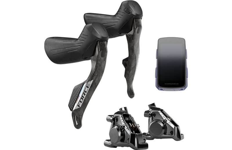 Opgraderingssæt bremser SRAM Force AXS E1 Upgrade Kit Levers/Brakes/Karoo