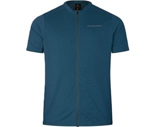 Cykeltröja Endura Loop S/S Zipped Jersey Barra Blue