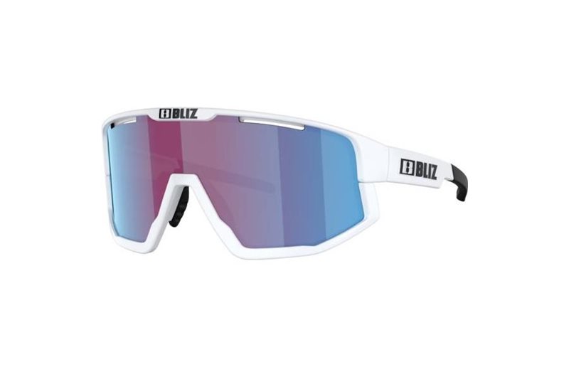 Cykelglasögon Bliz Fusion Matte White-Rose/Violet Mirror Blue