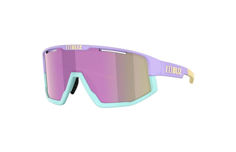 Cykelbriller Bliz Fusion Pastel Purple/Yellow Logo-Brown Pink