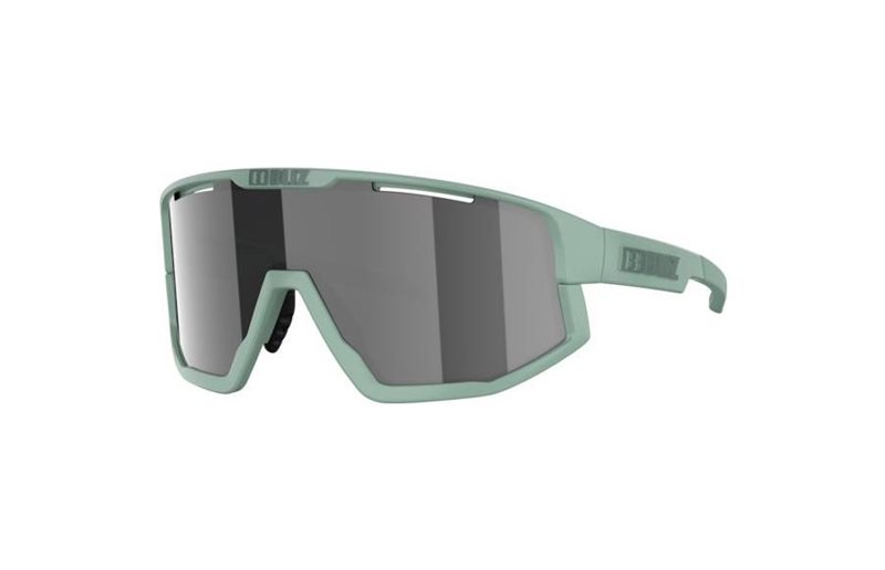 Cykelglasögon Bliz Fusion Small Matte Green-Smoke Mirror Silver