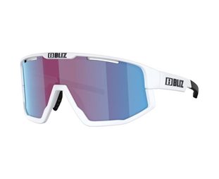 Cykelbriller Bliz Fusion Small Matte White-Rose/Violet Mirror Blue