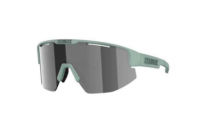 Cykelglasögon Bliz Matrix Matte Green-Smoke Mirror Silver