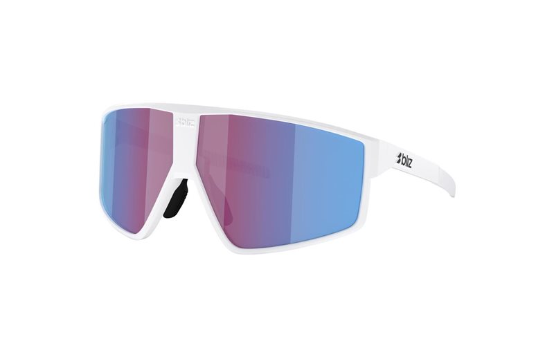 Cykelbriller Bliz P002 Matte White-Rose/Violet Mirror Blue