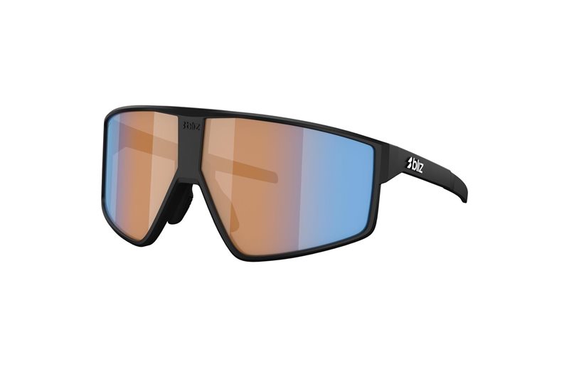 Cykelglasögon Bliz P002 XL Matte Black-Coral/Orange Mirror Blue