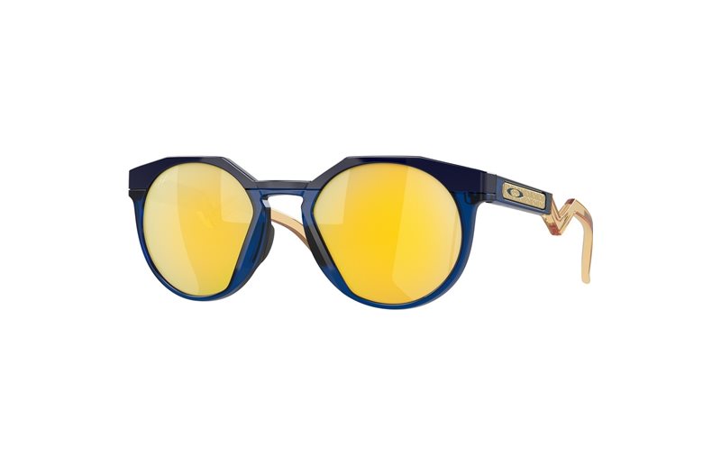 Solbriller Oakley x Kylian Mbappé HSTN Navy / Transparent Blue / Prizm 24K Polarized