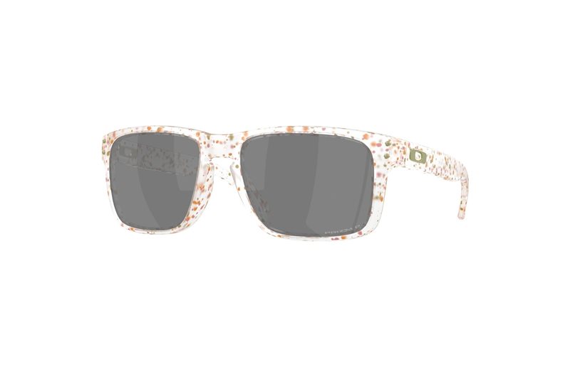 Solbriller Oakley Holbrook Clear Terrazzo / Prizm Black Polarized