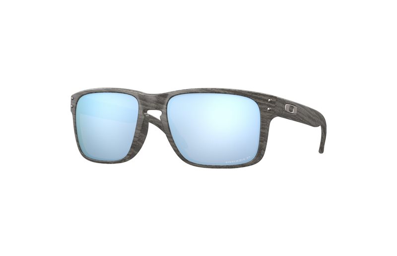 Solbriller Oakley Holbrook Woodgrain / Prizm Deep Water Polarized