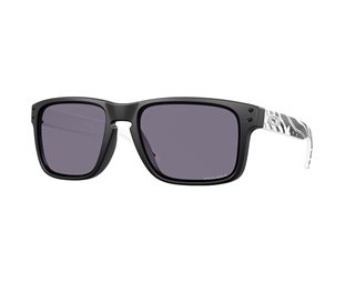 Solbriller Oakley Holbrook Matte Black/ Zebra / Prizm Grey