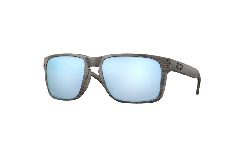 Solbriller Oakley Holbrook XL Woodgrain / Prizm Deep Water Polarized