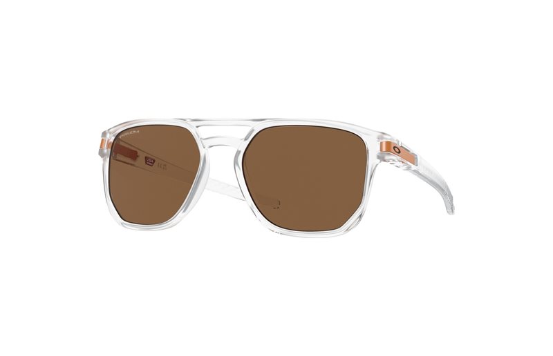 Solglasögon Oakley Latch Beta Matte Clear / Prizm Bronze