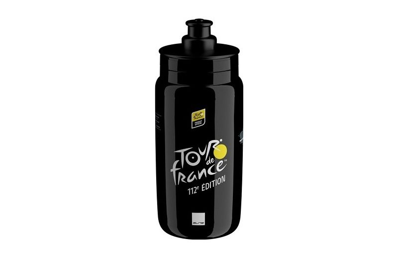 Cykeldrikflaske Elite FLY Teams 2025 Tour de France Black Map 550ml
