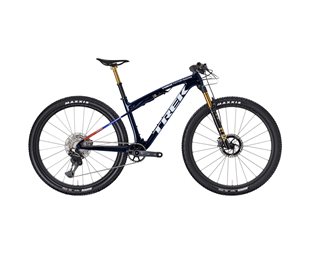 Fulldempet MTB Trek Supercaliber SLR 9.9 XTR Di2 Gen 2 Navy Smoke