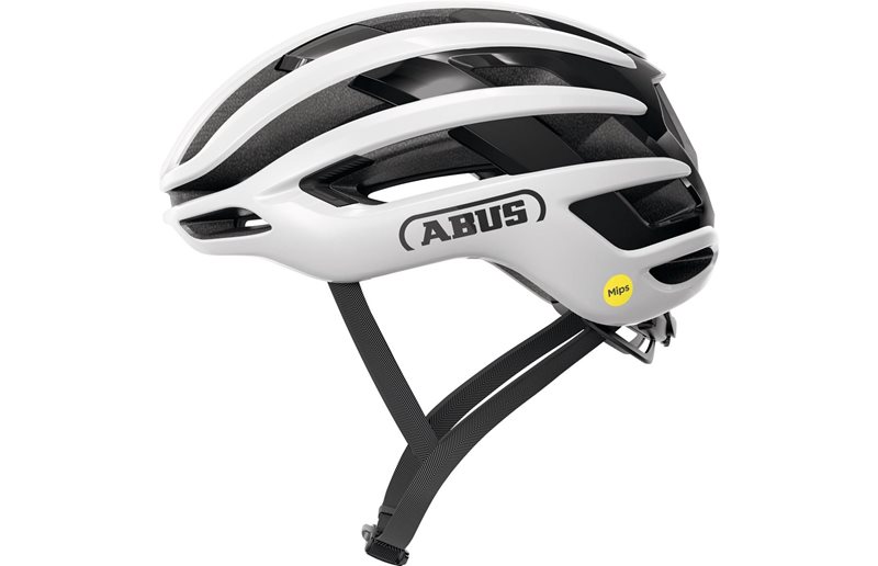 Pyöräilykypärä Abus AirBreaker 2.0 MIPS Shiny White