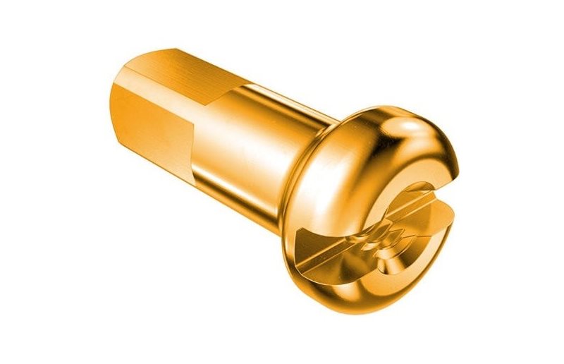 Egermøtrikker DT Swiss Nipple DT Standard 12mm Aluminium Gold