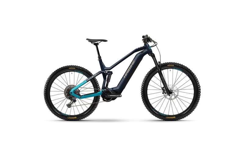 Sähkömaastopyörä Haibike AllMtn 2 Blue/Cyan/Caramel Gloss