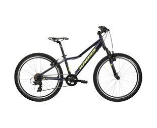 Lasten polkupyörä Kross Hexagon Jr 1.0 Navy Blue/Yellow 24