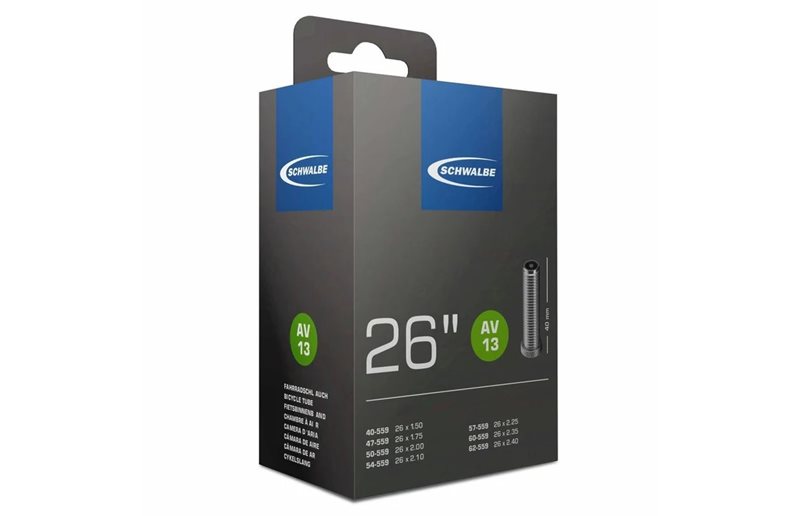 Sisärengas Schwalbe AV 13 26" 40/62-559 AV Schrader/Autoventtiili 40mm Bulk