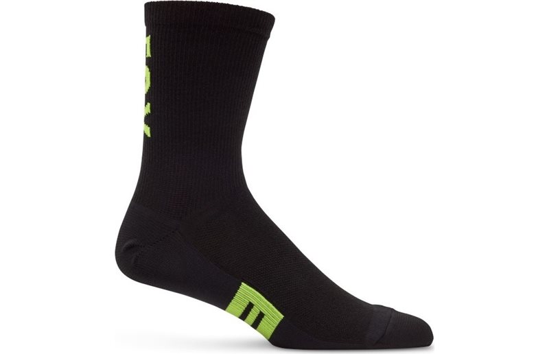 Cykelstrumpor Fox 6" Flexair Merino Sock Black/Yellow
