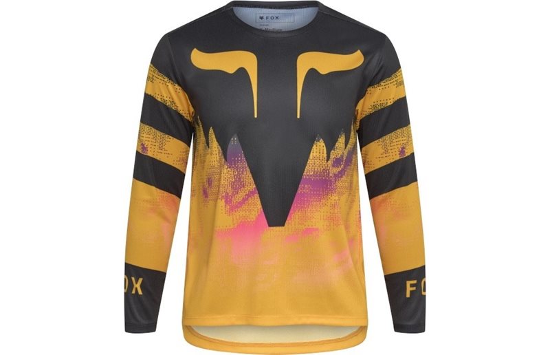 Cykeltröja Fox Yth Ranger LS Jersey Kairos Tangerine