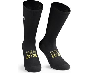 Cykelstrumpor Assos Spring Fall Socks P1 Black Series