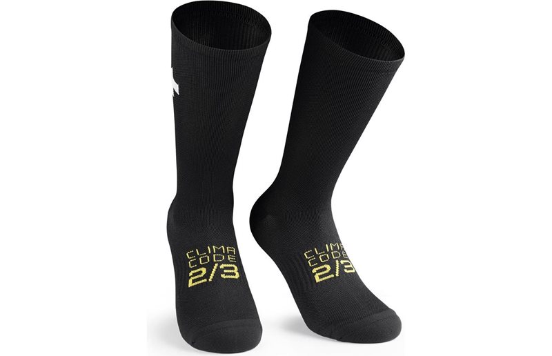 Cykelstrumpor Assos Spring Fall Socks P1 Black Series
