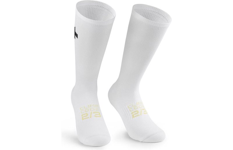 Cykelstrumpor Assos Spring Fall Socks P1 White Series