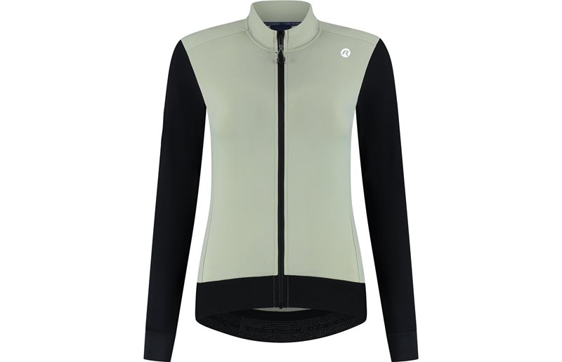 Cykeltröja Rogelli Distance II Jersey L/S Women Taupe/Black