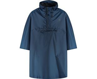 Pyöräilytakki Rogelli Commuter Core Rain Poncho Unisex Blue