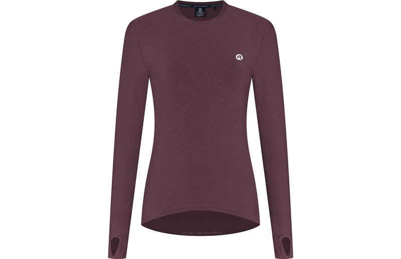 Juoksupaita Rogelli Essential Tshirt Long Sleeve Women Eggplant