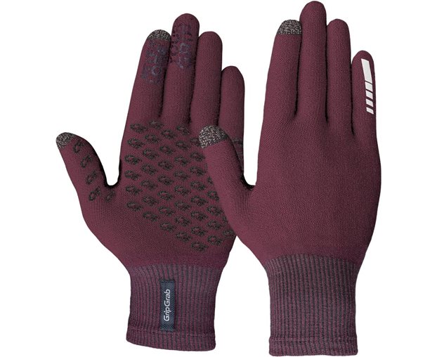 Gripgrab Cykelhandsker Primavera Merino II Dark Red