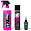 Pyörän pesusetti Muc-Off Bicycle Clean Protect & Wet Lube Kit sis. Pesuaine, Yleissuihke, Ketjuöljy Märkä