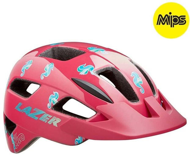 Lasten pyöräilykypärä Lazer Lil Gekko Sea Pony Mips Vihreällä Soljella Pink Sea