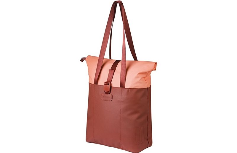 Pakethållarväska Basil Vive Shopper MIK Hooks Vinrod/Rosa 15-20L