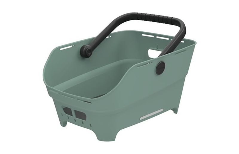 Cykelkorg Basil Cento Neo Bak Plast MIK Mossa/Svart 21L