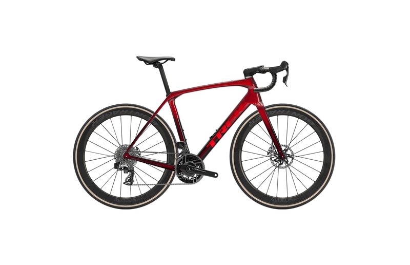 Racercykel Trek Domane SLR 9 AXS Gen 4 Metallic Red Smoke/Red Carbon Smoke