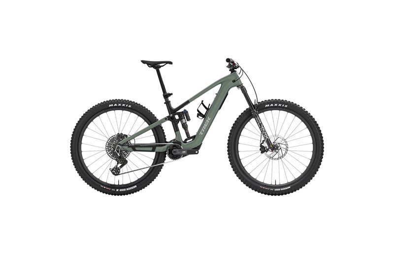 El MTB Trek Fuel+ EX 9.9 X0 AXS Gen 2 TQ 580 Wh Lichen Green/Keswick Green Splatter