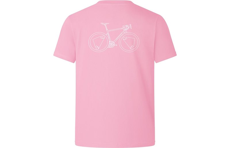 Cykeltrøje Endura Ltd Graphic Tee Pedal Power Pink Thrift