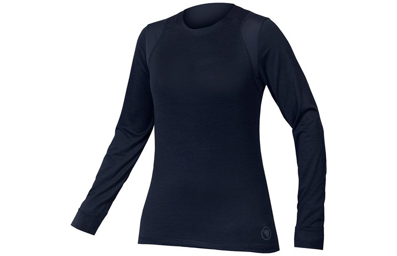 Pyöräilypaita Endura Wms Singletrack L/S Jersey Midnight Navy
