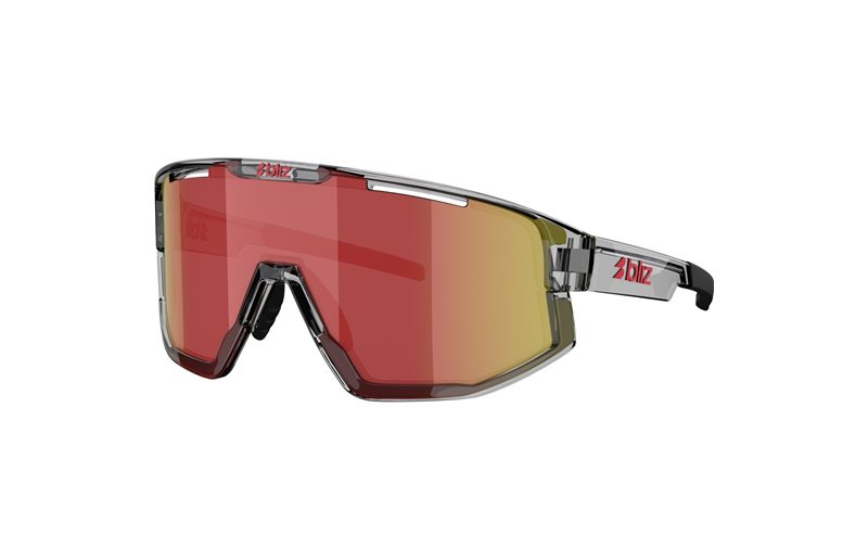 Cykelglasögon Bliz Fusion Transparent Dark Grey-Red