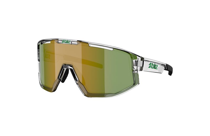 Cykelbriller Bliz Fusion Transparent White-Green