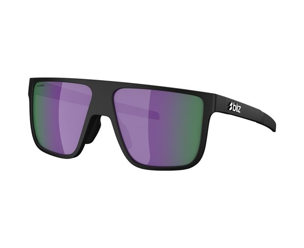 Solbriller Bliz A003 Matte Black-Brown/Purple Multicolour