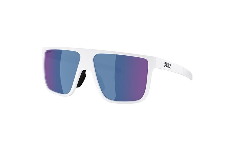 Solbriller Bliz A003 Matte White-Blue
