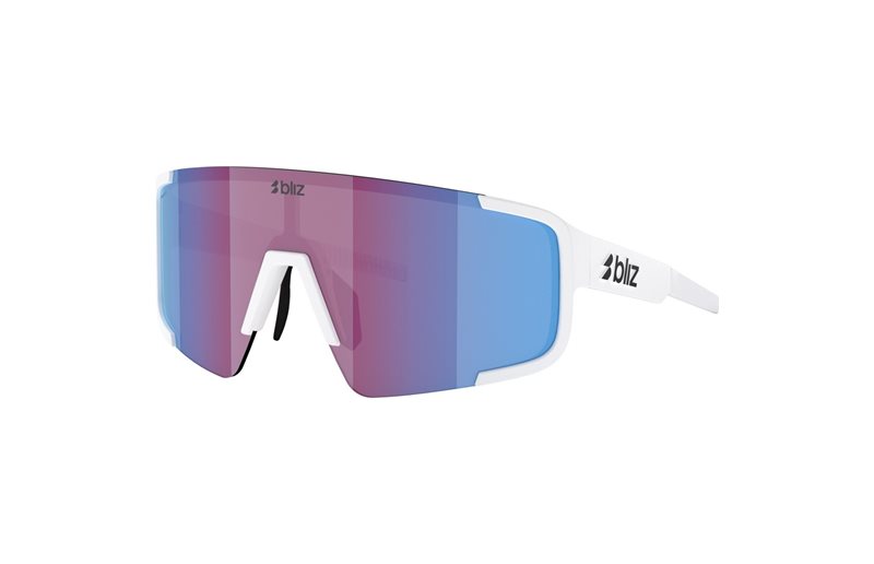 Cykelbriller Bliz P003S Matte White-Rose/Violet Mirror Blue