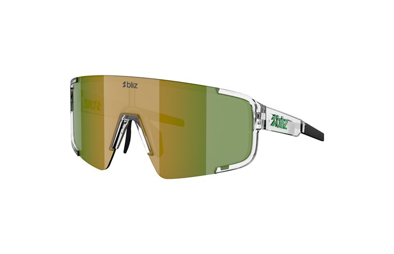 Cykelbriller Bliz P003S Transparent White-Green