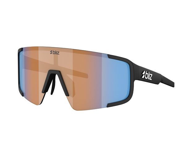 Cykelglasögon Bliz P003S Matte Black-Coral/Orange Mirror Blue
