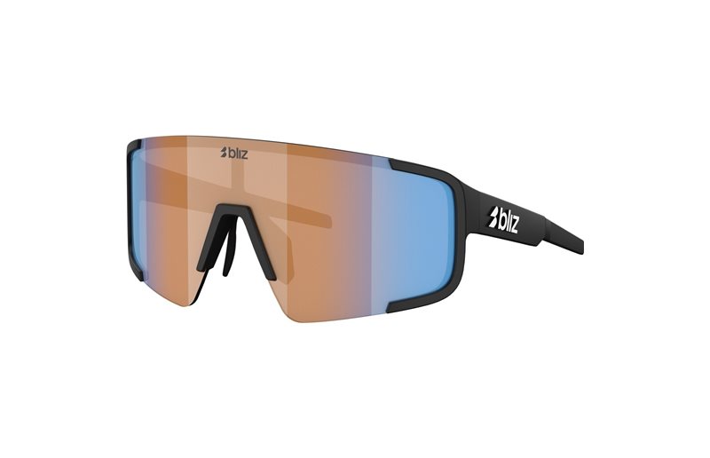 Cykelbriller Bliz P003S Matte Black-Coral/Orange Mirror Blue